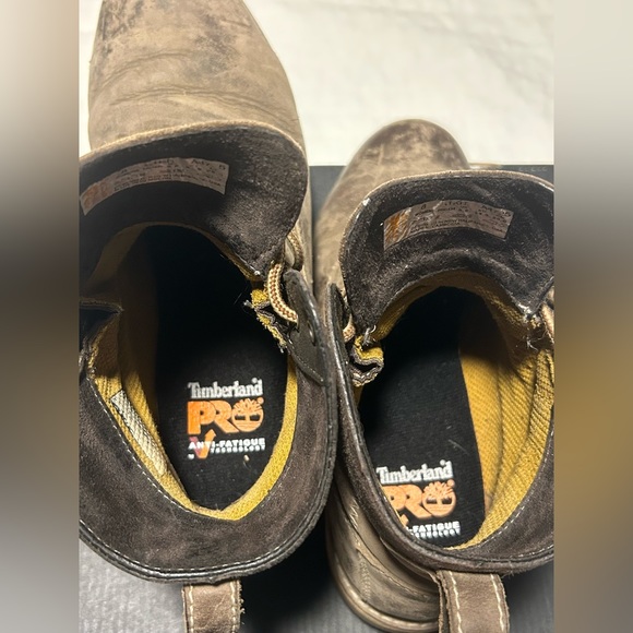 Timberland size 8 womens “steel”  Round Alloy Toe Lace Up Work Boot outside - Picture 8 of 8